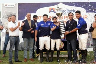 Diamond Paints Celebrate Victory in Historic Lahore Polo Event