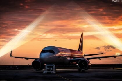 Historic Dhaka Flight Given Water Salute in Karachi