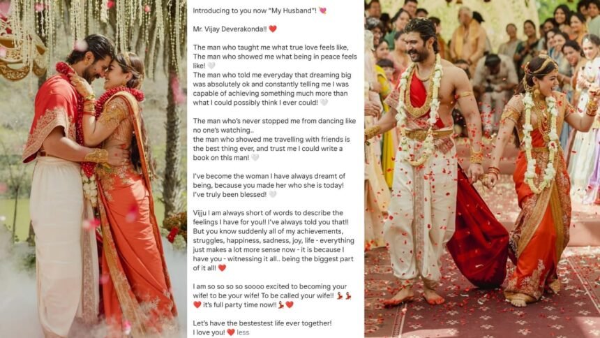 Rashmika Mandanna’s Wedding Caption Steals the Spotlight
