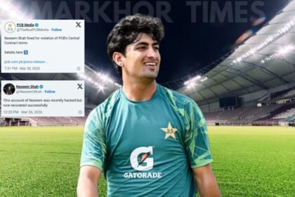 PCB Fines Naseem Shah Rs20 Million Over Contract Breach and Controversial Social Media Post