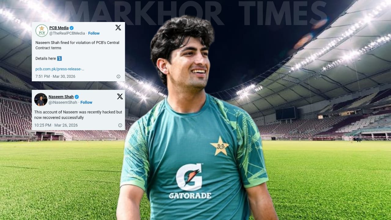 PCB Fines Naseem Shah Rs20 Million Over Contract Breach and Controversial Social Media Post