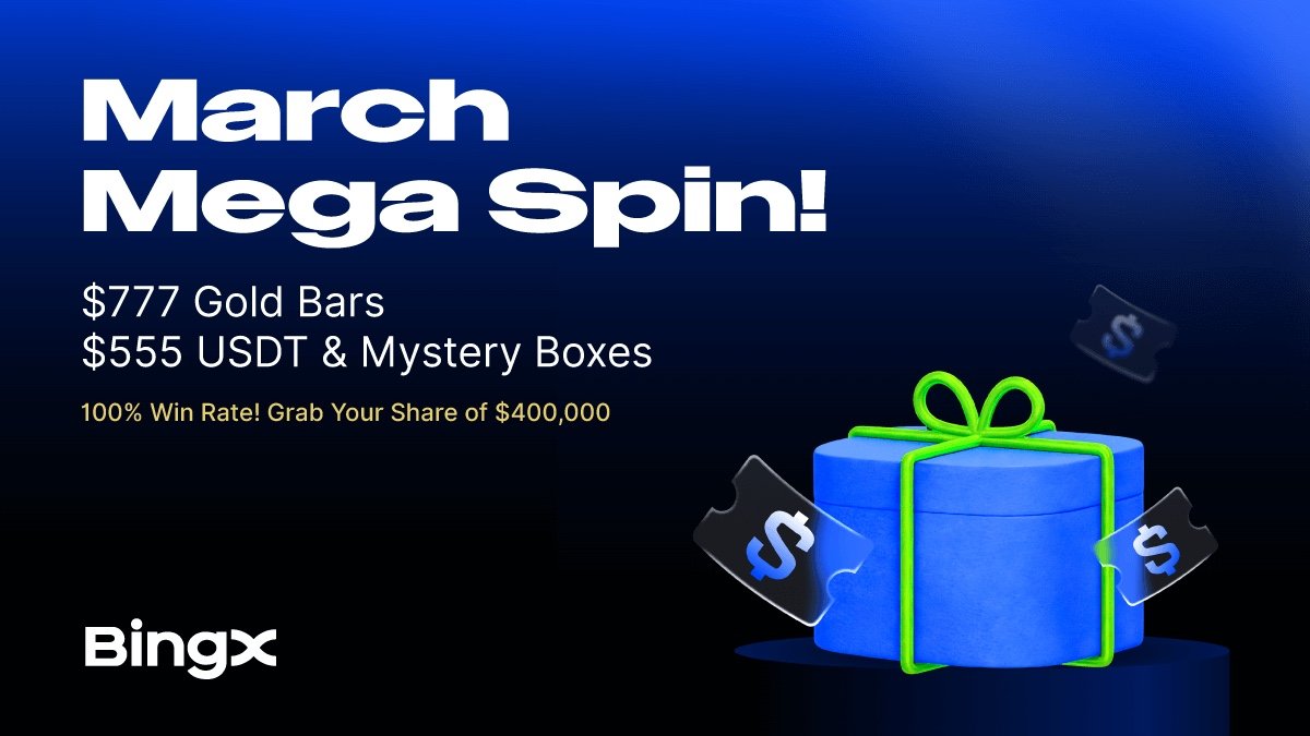 BingX Launches P2P March Mega Spin Campaign with a $400,000 Prize Pool Copy