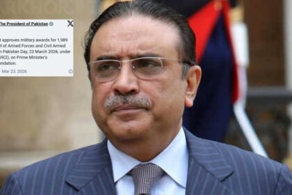 President Zardari Approves Military Awards for 1,989 Personnel