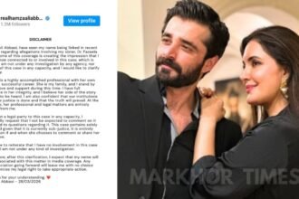 Hamza Ali Abbasi Breaks Silence on Sister’s Money Laundering Case