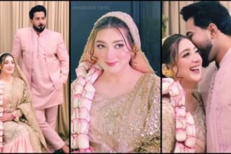 Pakistani actress and model Momina Iqbal's wedding celebrations