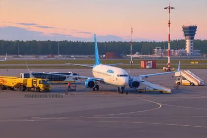 Air Force One Training Plane Performs Touch-and-Go Flight