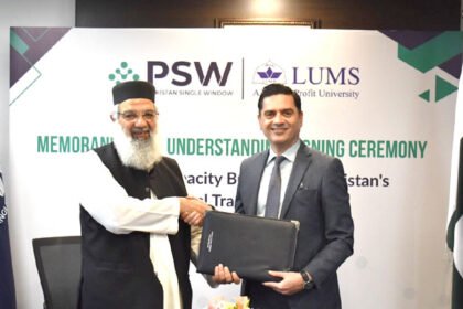 LUMS, PSW Sign MoU to Boost Trade Facilitation Capacity, Research